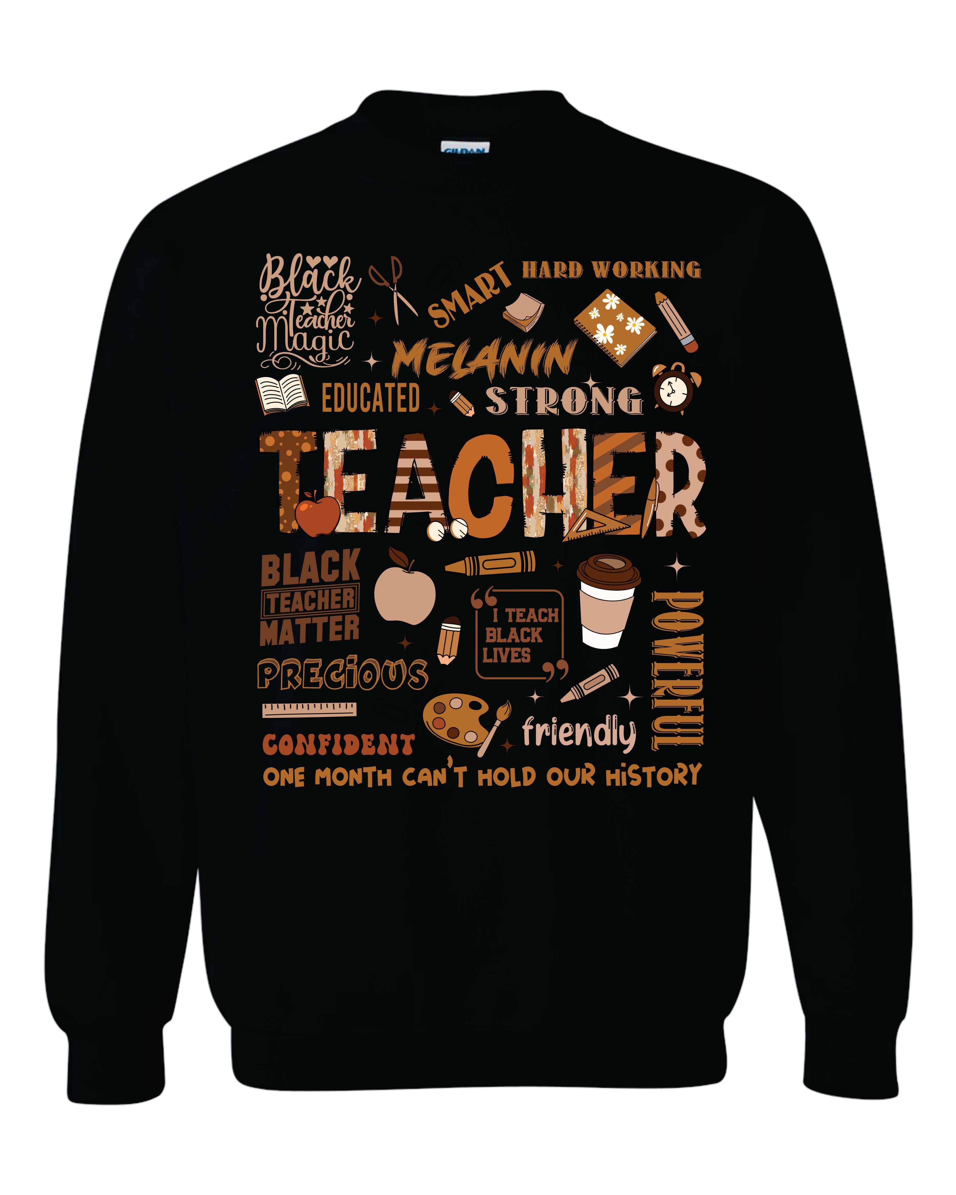 Melanin Teacher Sweatshirt image 0