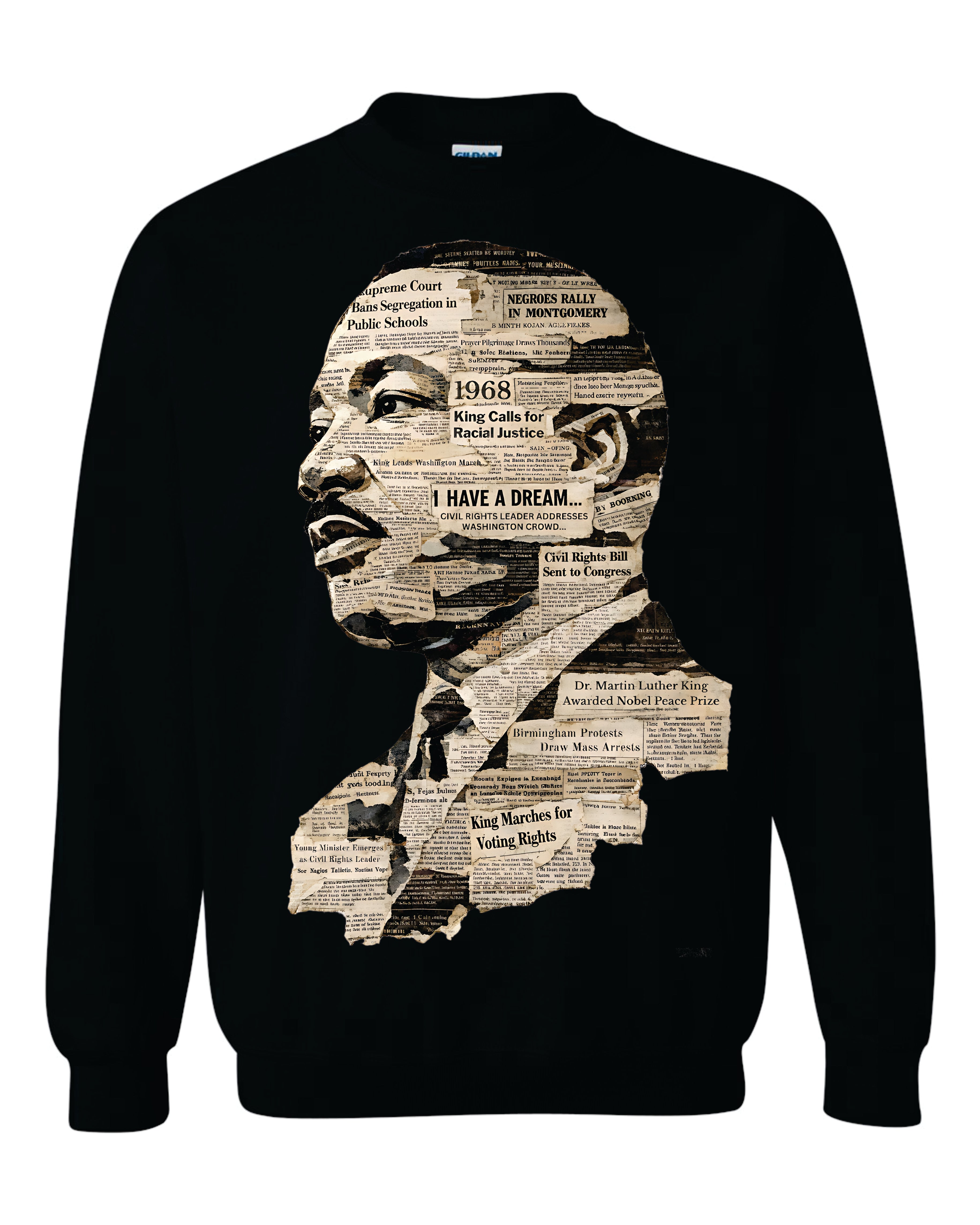MLK Newspaper Sweatshirt image 0