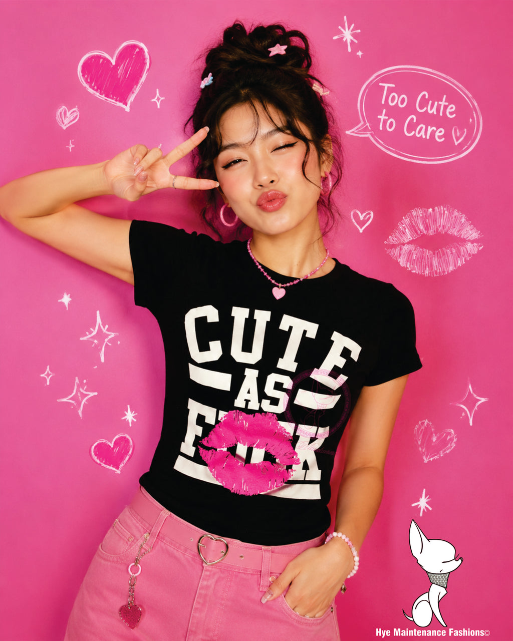 Cute as F... Pink image 0