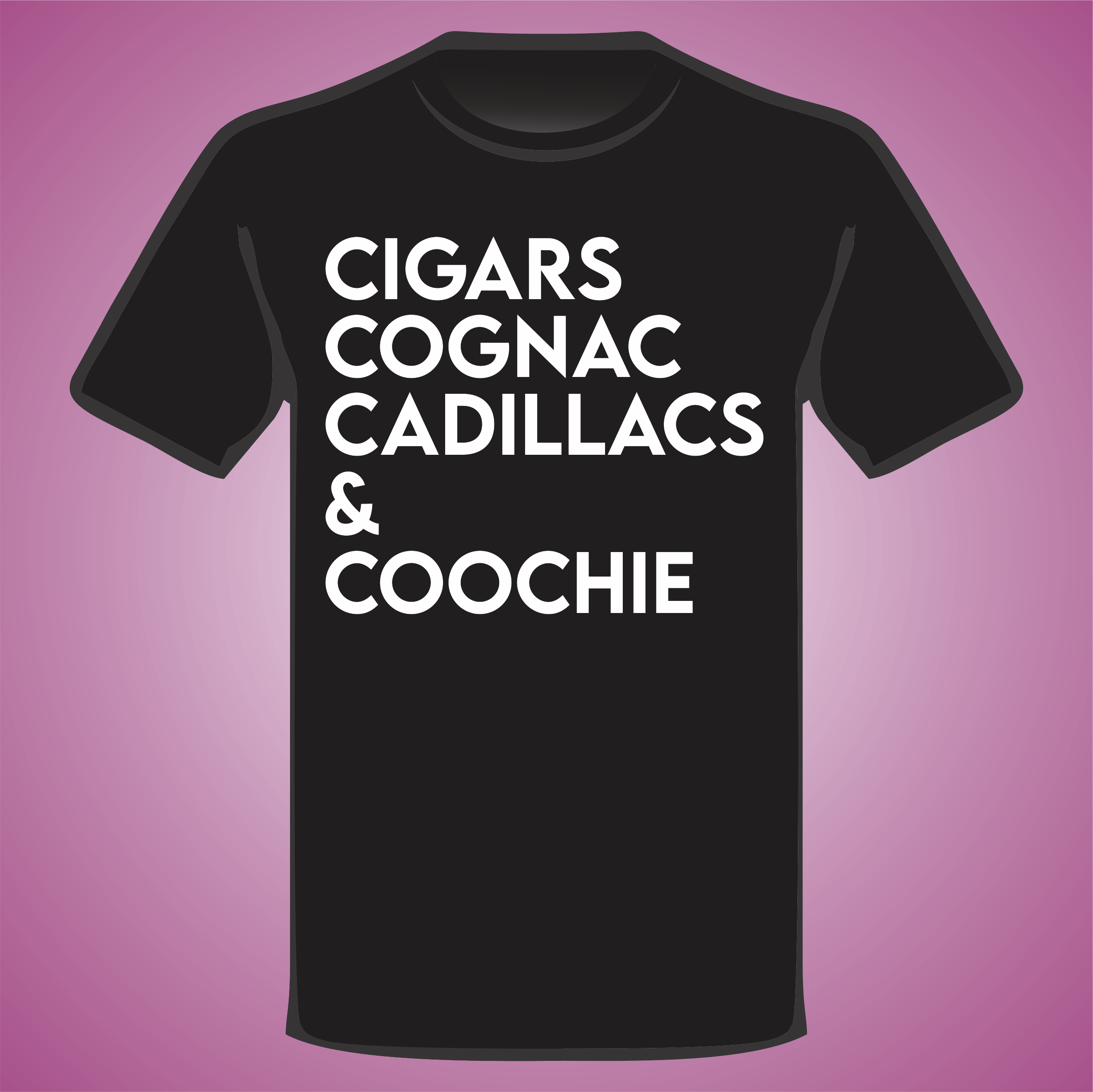 Cigars, Cognac, Cadillacs Tee image 0