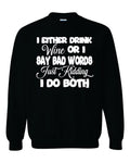 Wine Bad Words Sweatshirt image 0