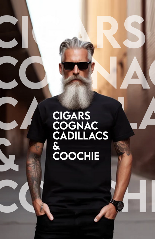 Cigars, Cognac, Cadillacs Tee image 1