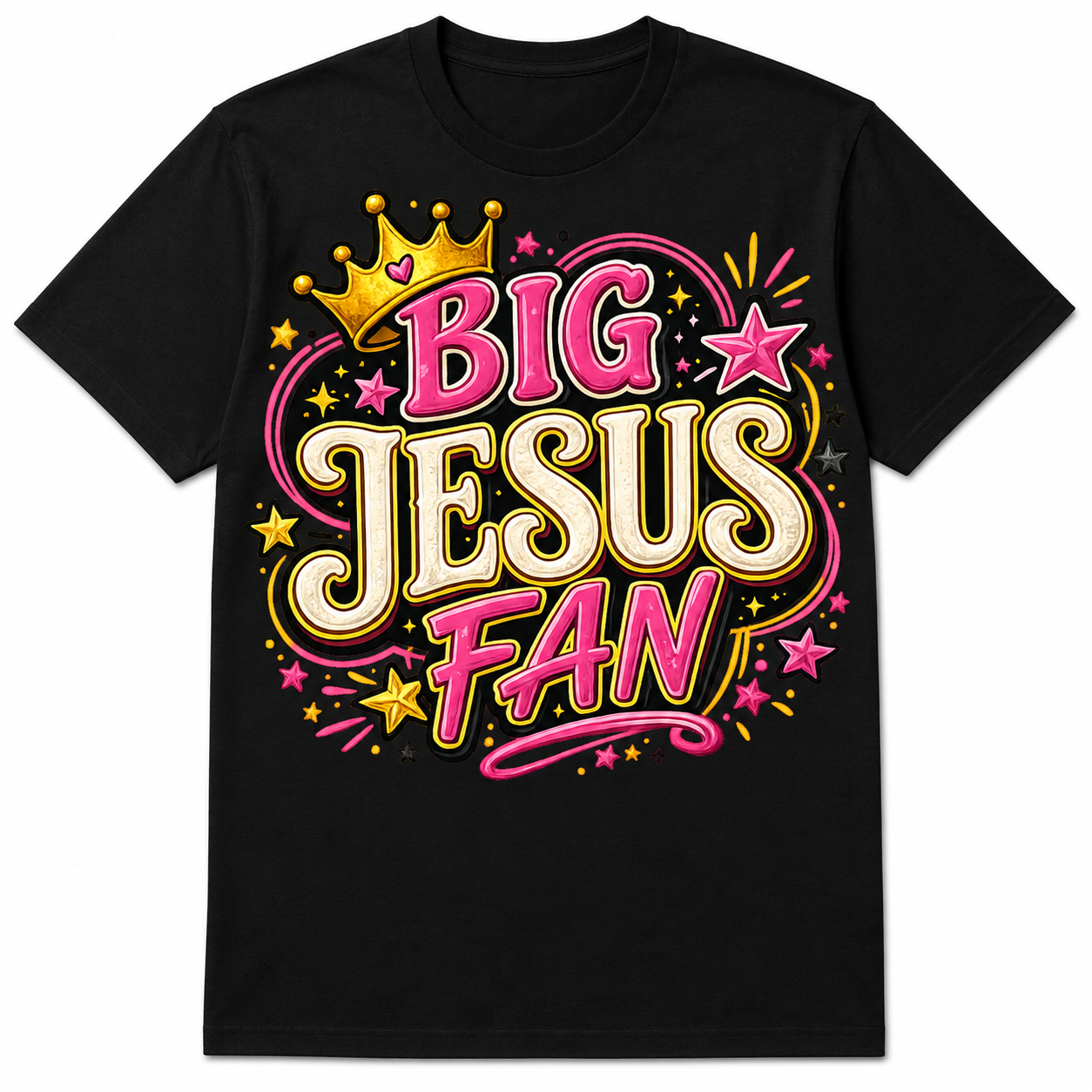 Big Jesus Fan Pink