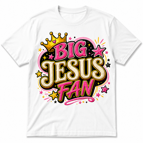 Big Jesus Fan Pink