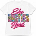 She Hustles Hard Pink
