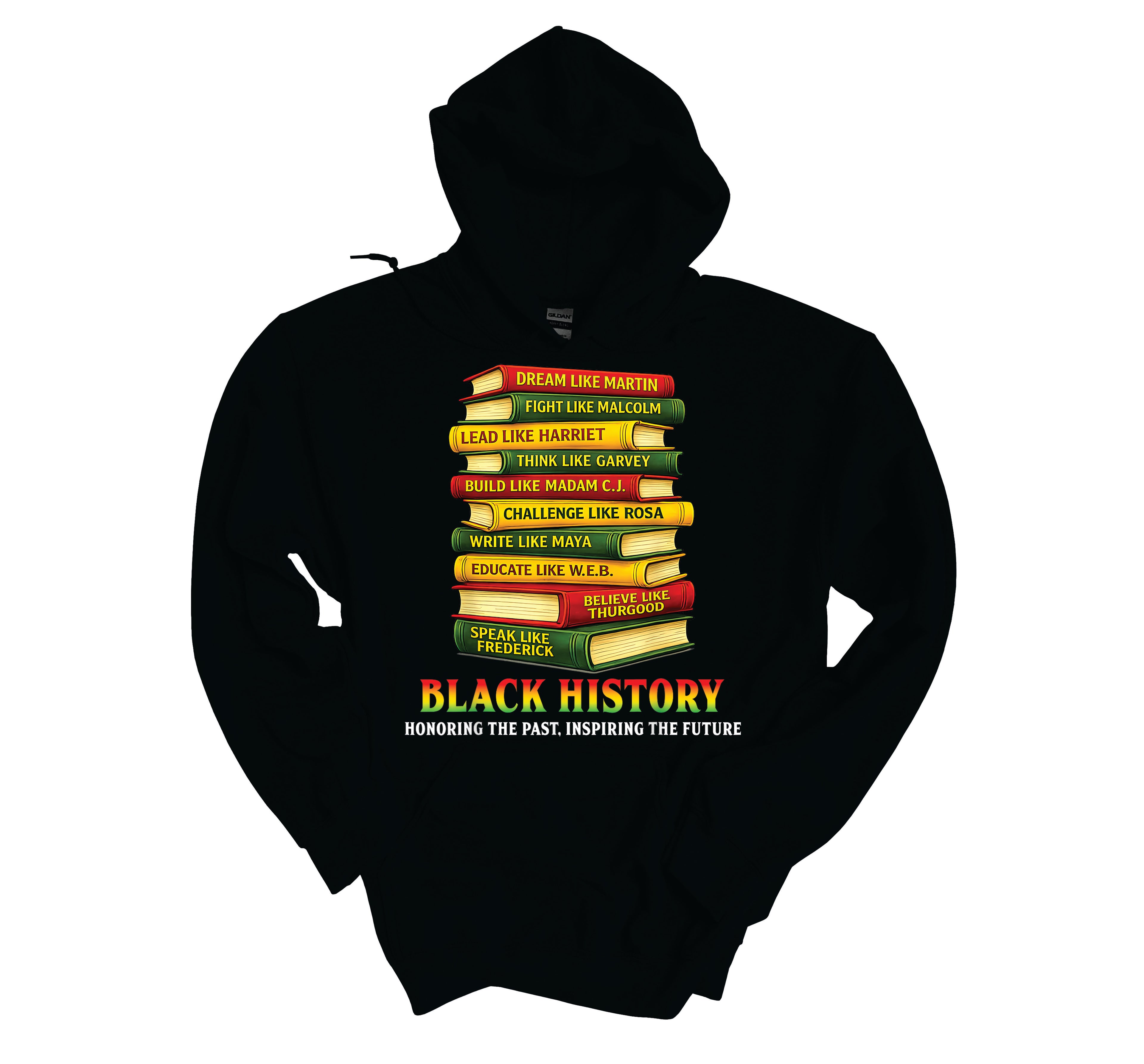 Black History Book Stack Hoodie image 0