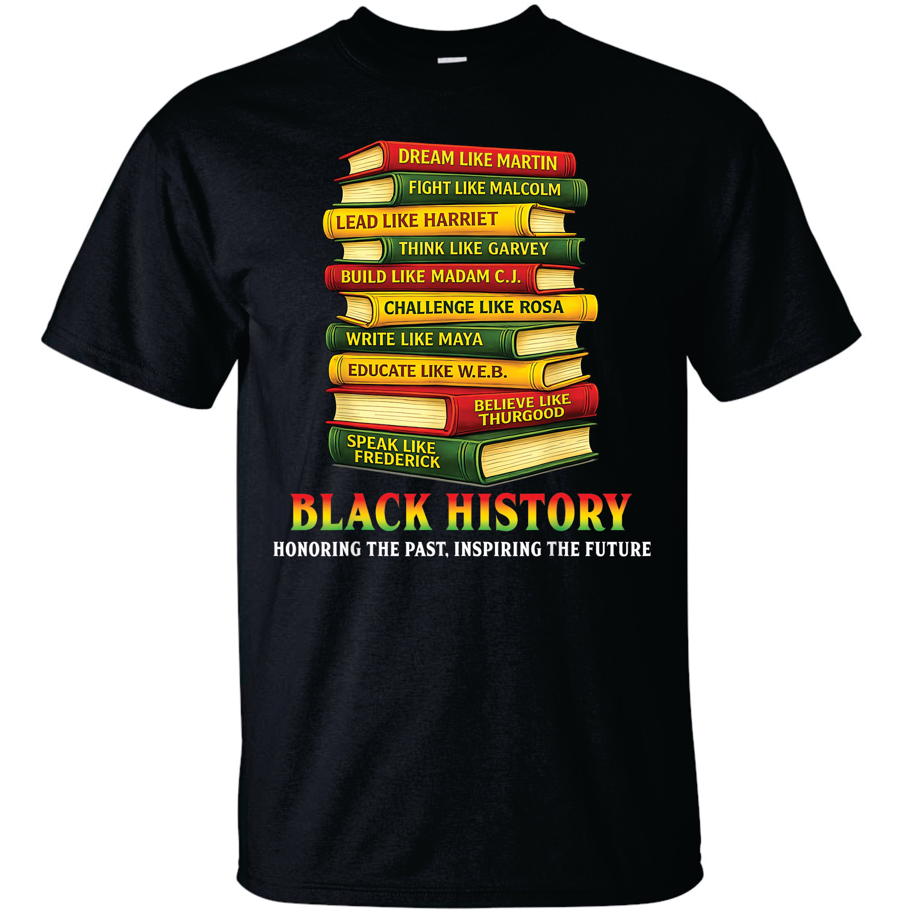 Black History Book Tower T-shirt image 0