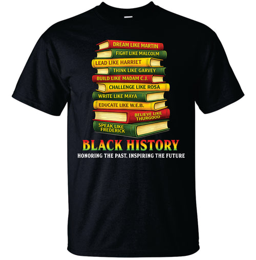 Black History Book Tower T-shirt image 0