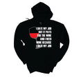 I Hate My Job Wine Hoodie image 0