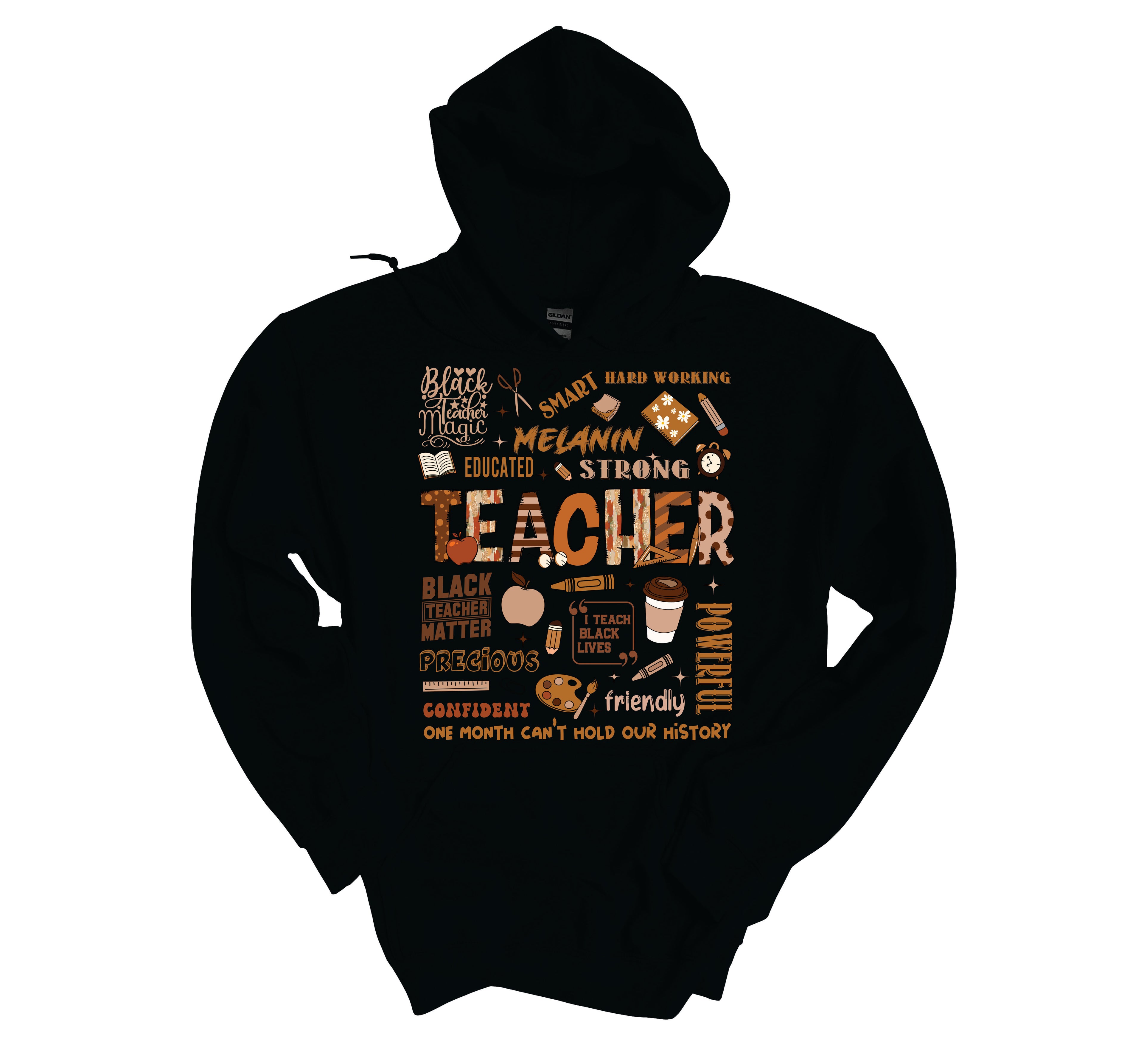 Melanin Teacher Hoodie image 0